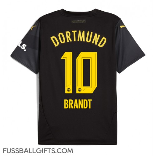 Borussia Dortmund Julian Brandt #10 Fußballbekleidung Auswärtstrikot 2024-25 Kurzarm